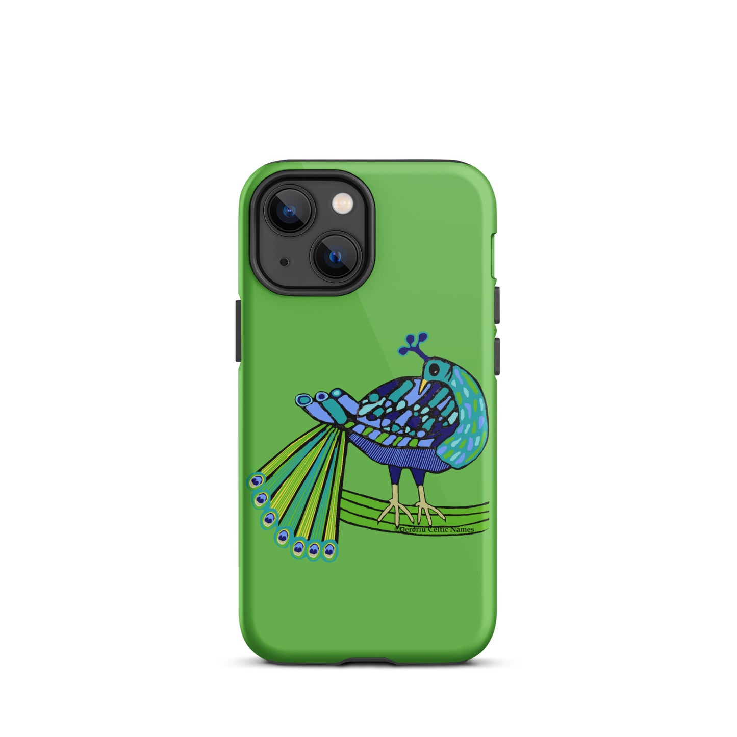Peacock Design (Kelly Green) Tough Case for iPhone®