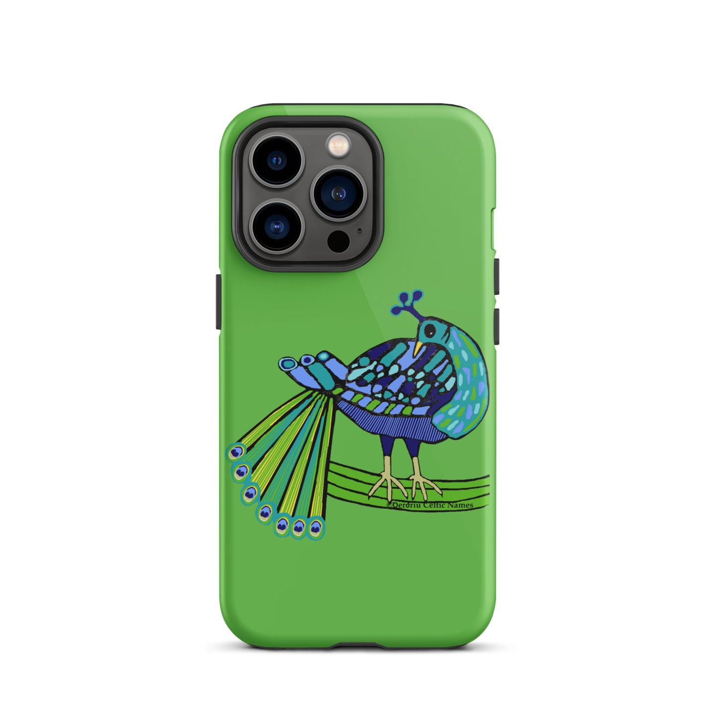 Peacock Design (Kelly Green) Tough Case for iPhone®