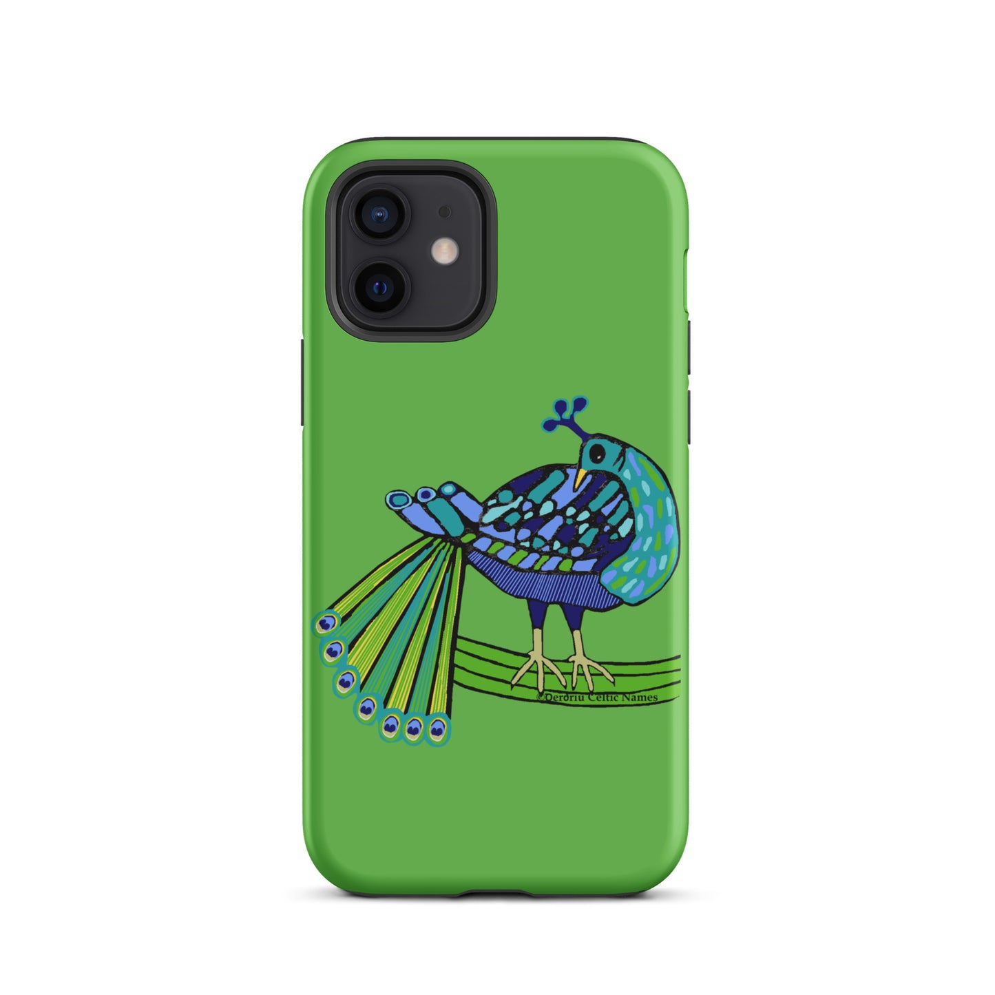 Peacock Design (Kelly Green) Tough Case for iPhone®