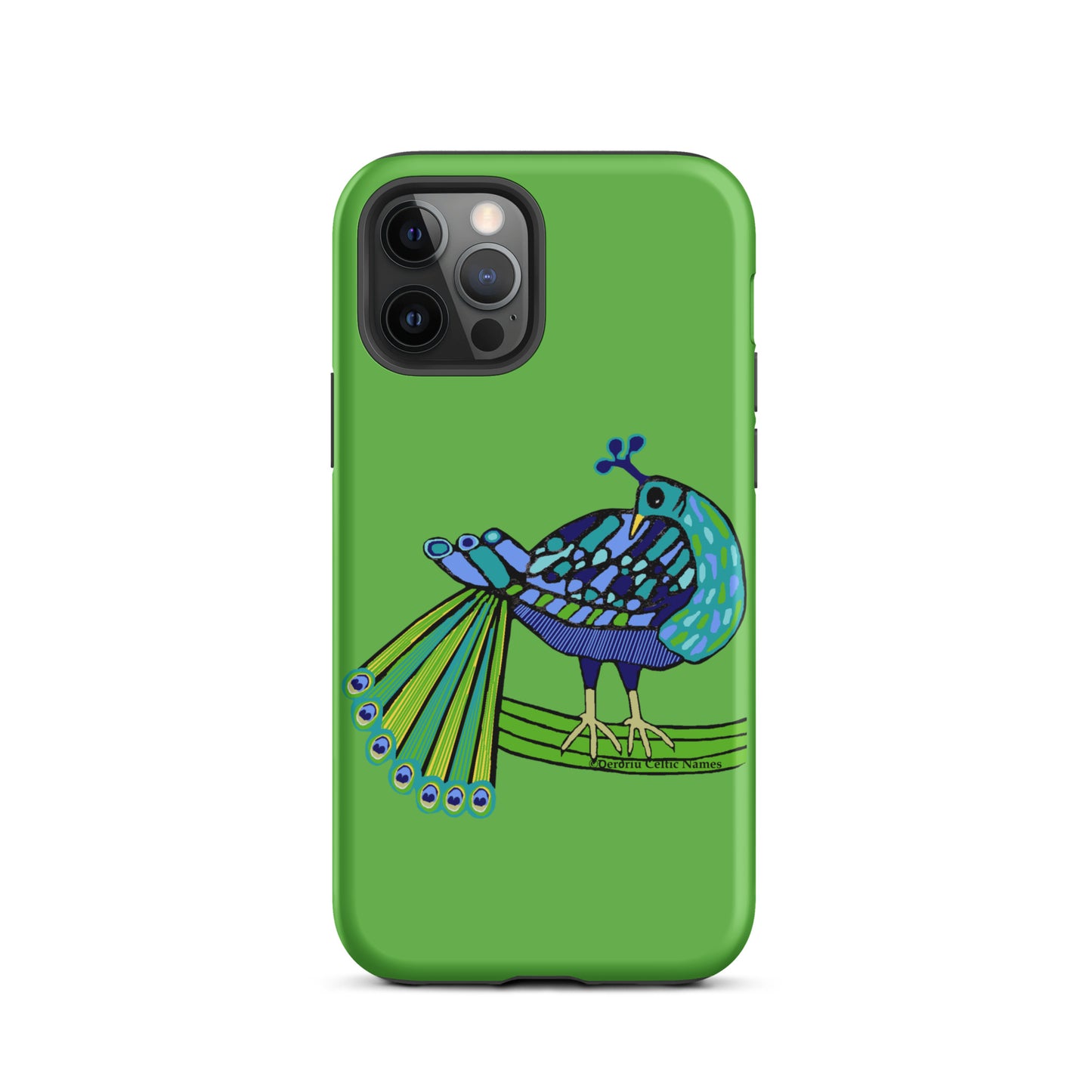 Peacock Design (Kelly Green) Tough Case for iPhone®