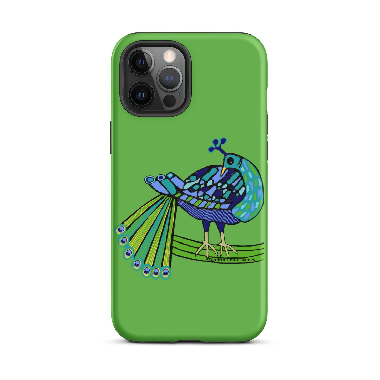 Peacock Design (Kelly Green) Tough Case for iPhone®