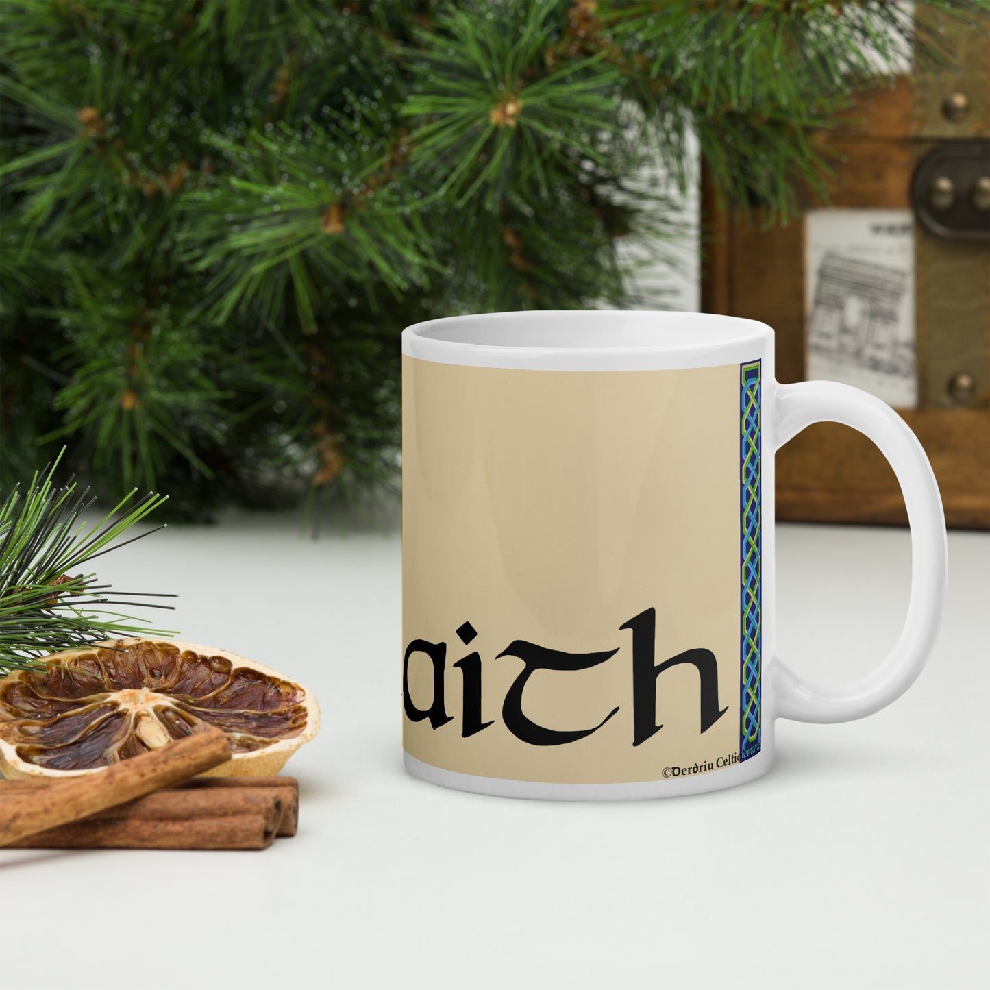 Iarlaith (Jarlath) - Personalized white glossy mug with Irish name Iarlaith (Free Shipping)