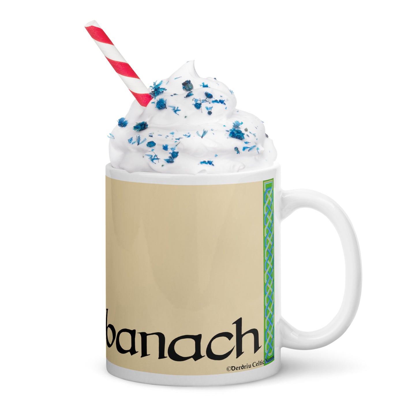 Albanach (Scott) - Personalized white glossy mug with Irish name Albanach (Free Shipping)