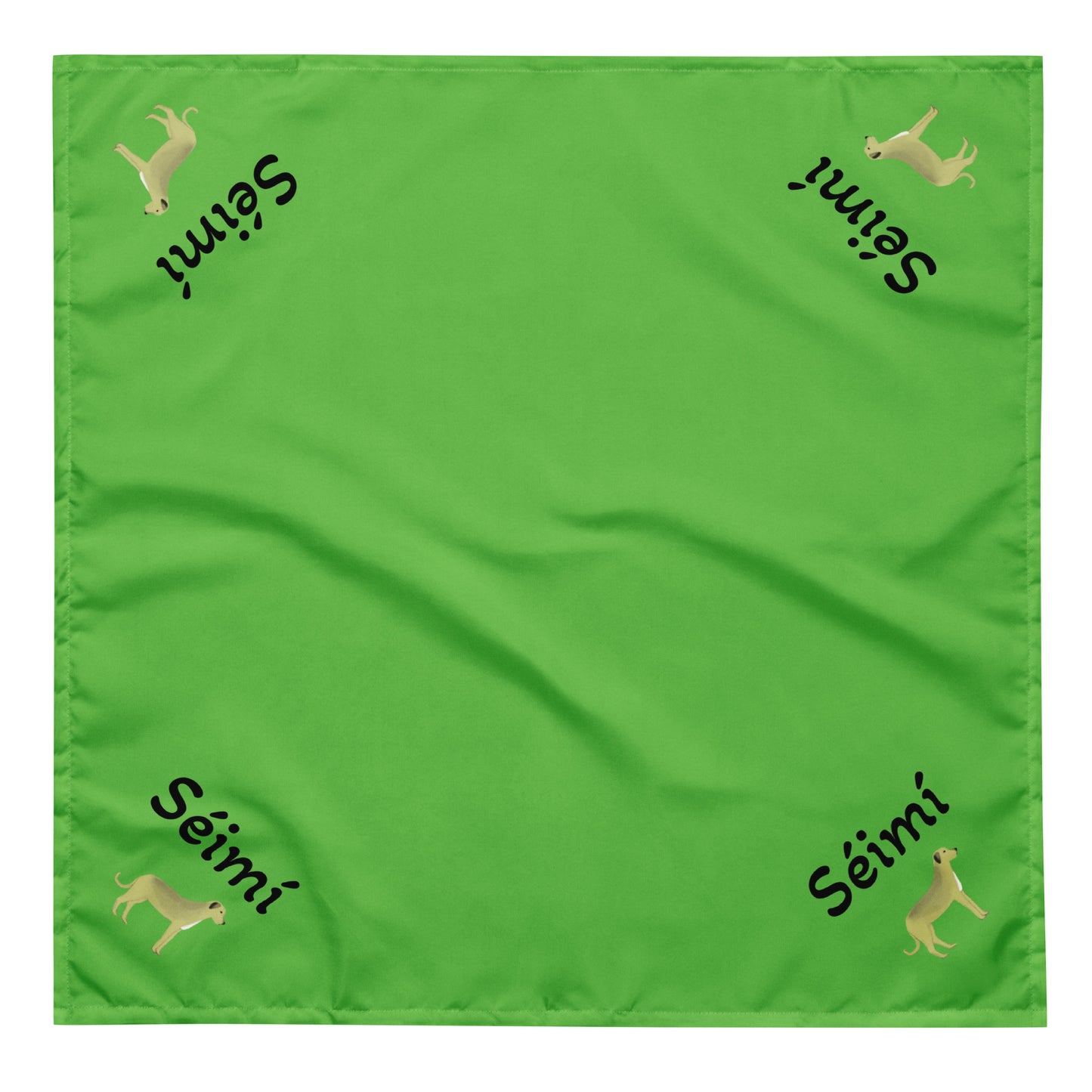 Séimí (Jamie) - Personalized dog bandana with Irish name Séimí (Free Shipping)