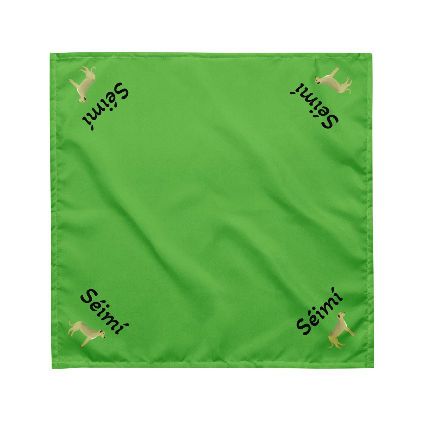 Séimí (Jamie) - Personalized dog bandana with Irish name Séimí (Free Shipping)