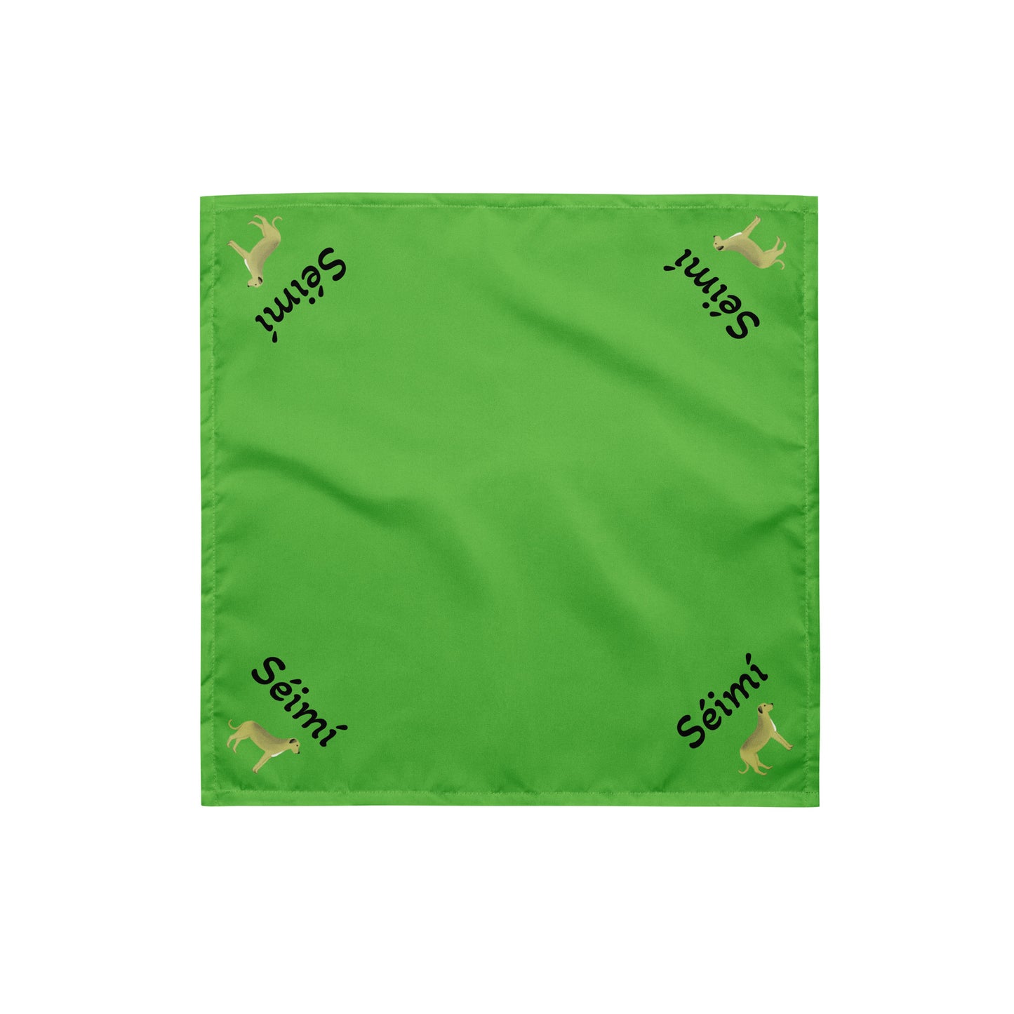 Séimí (Jamie) - Personalized dog bandana with Irish name Séimí (Free Shipping)