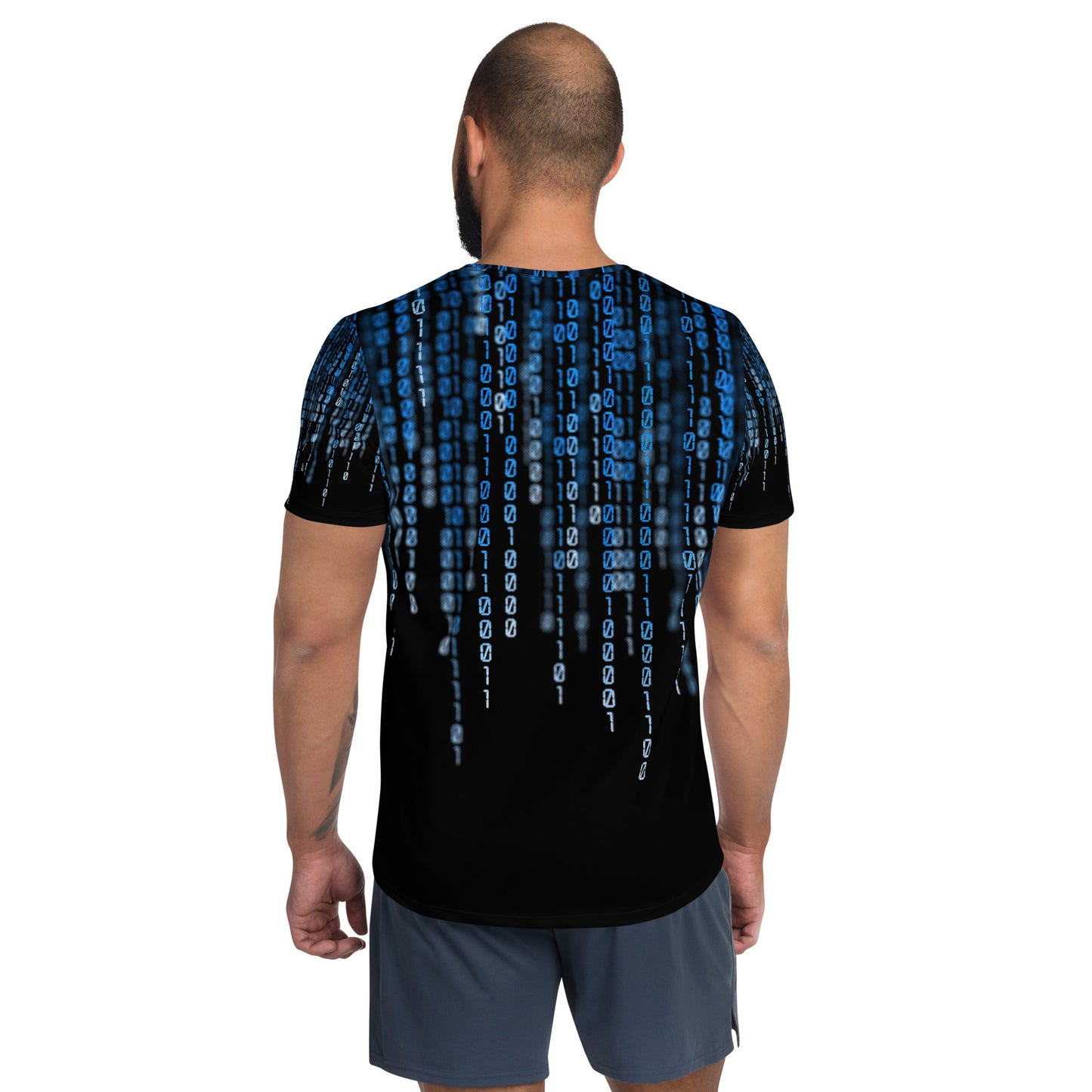 Seán (John) - Personalized Men's Athletic Matrix Design T-shirt with Irish Name Seán