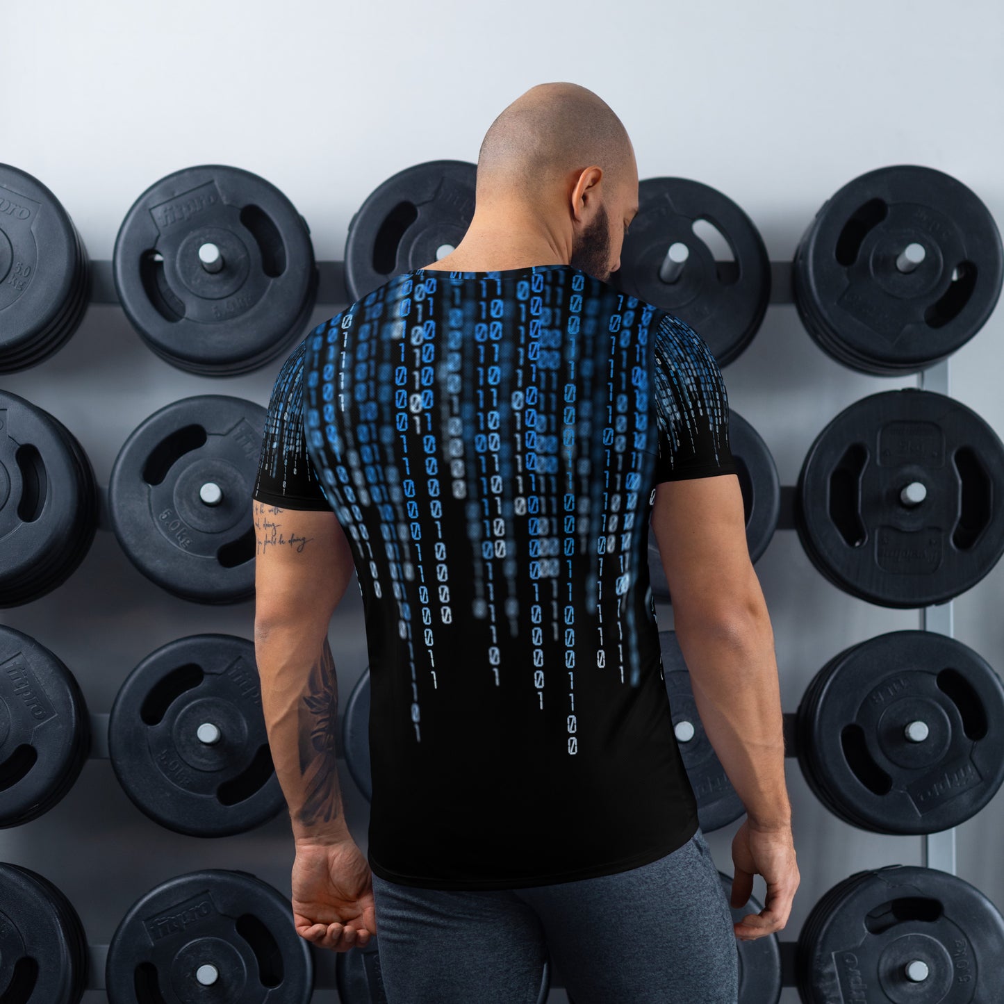 Men's Athletic Matrix Design T-shirt