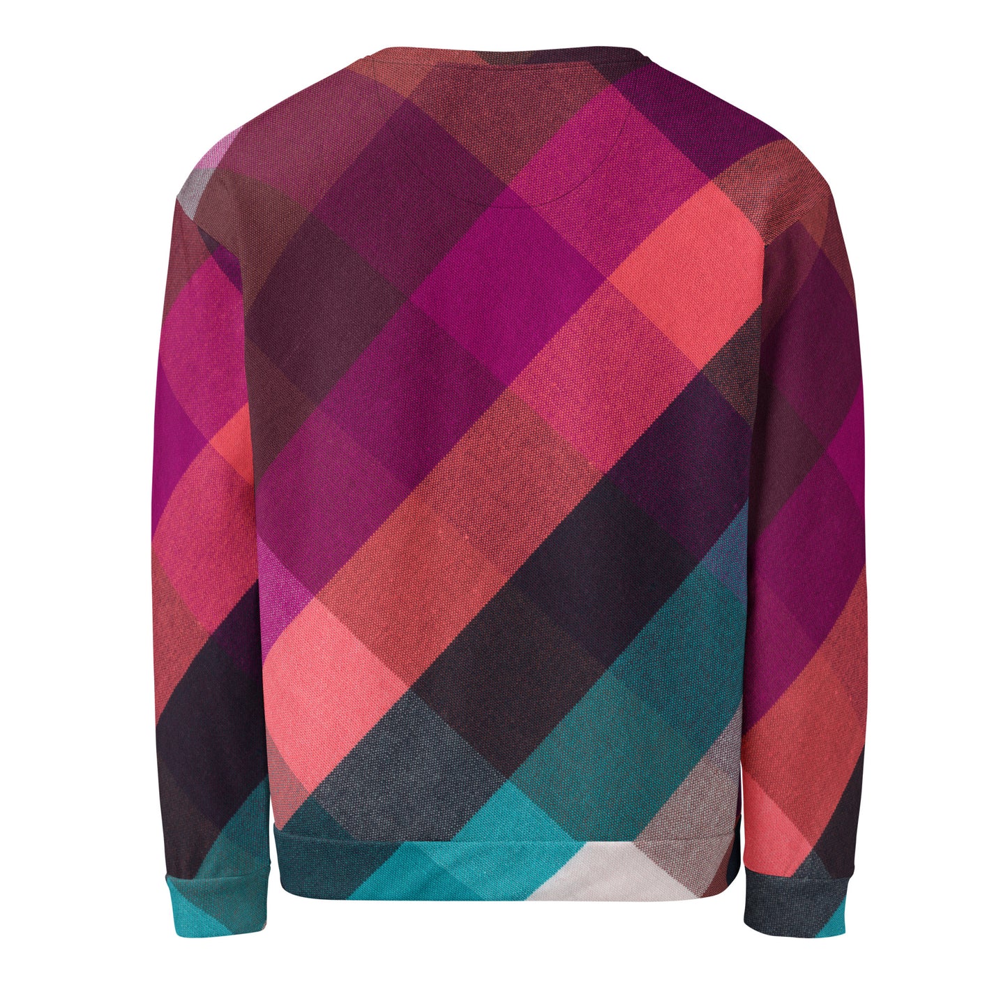 Nollaig Shona Duit (Happy Christmas) Irish Language Unisex Sweatshirt Pink Tartan Design