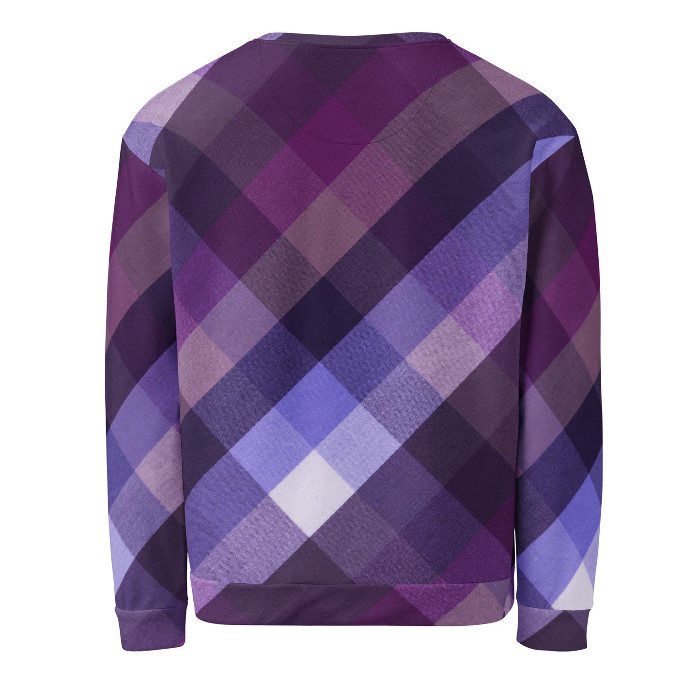 Nollaig Shona Duit (Happy Christmas) Irish Language Unisex Sweatshirt Purple Tartan Design