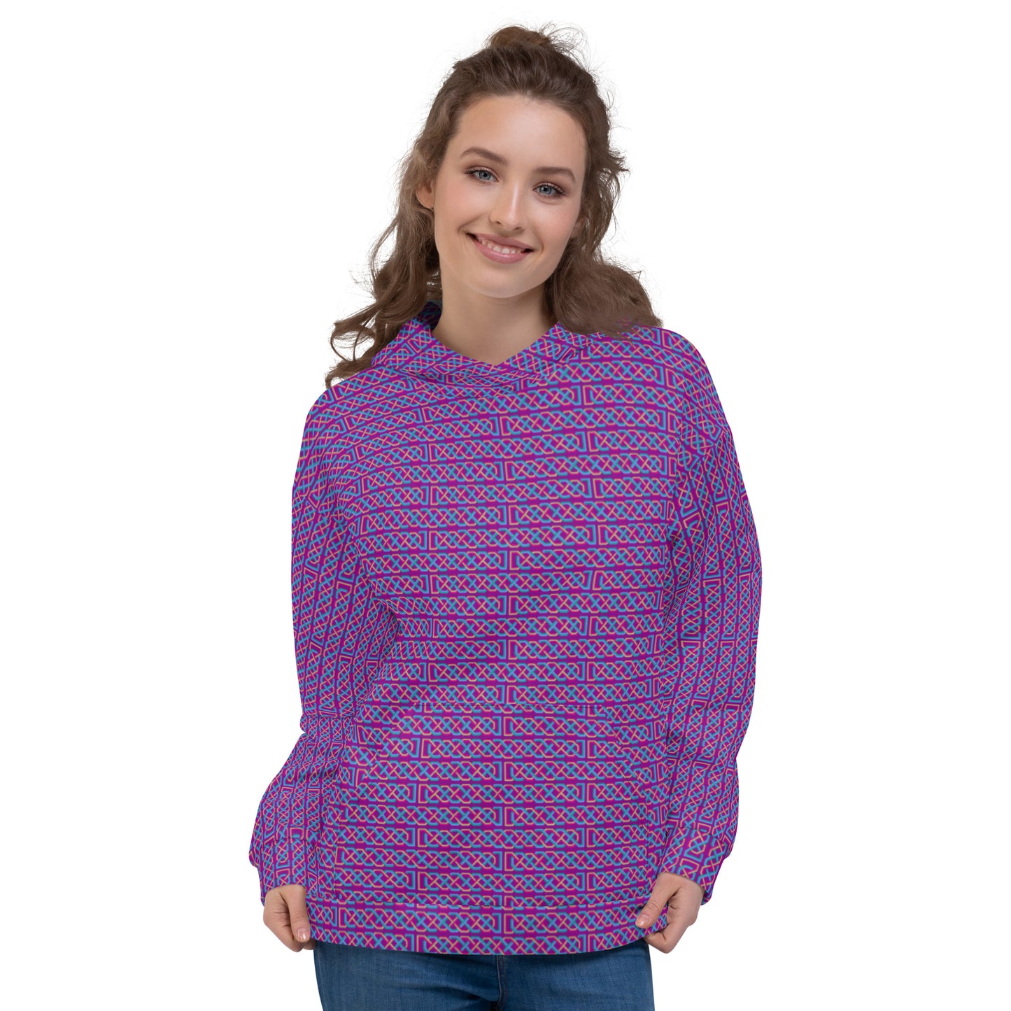 Celtic Knotwork Hoodie (Pink-Purple)