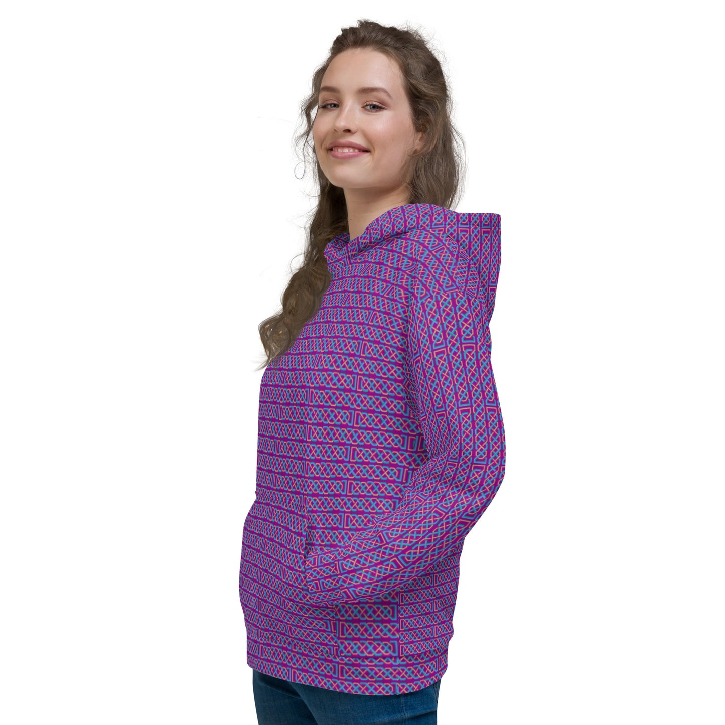 Celtic Knotwork Hoodie (Pink-Purple)