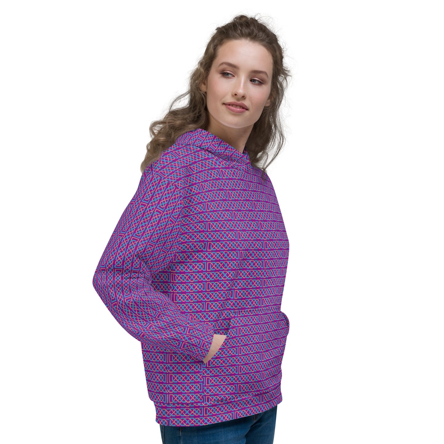 Celtic Knotwork Hoodie (Pink-Purple)