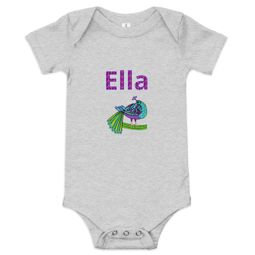 Ella Personalized Baby short sleeve one piece