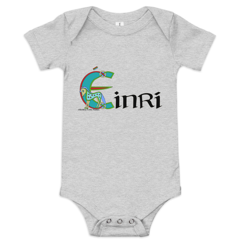 Éinrí (Henry) - Personalized baby short sleeve one piece with Irish name Éinrí