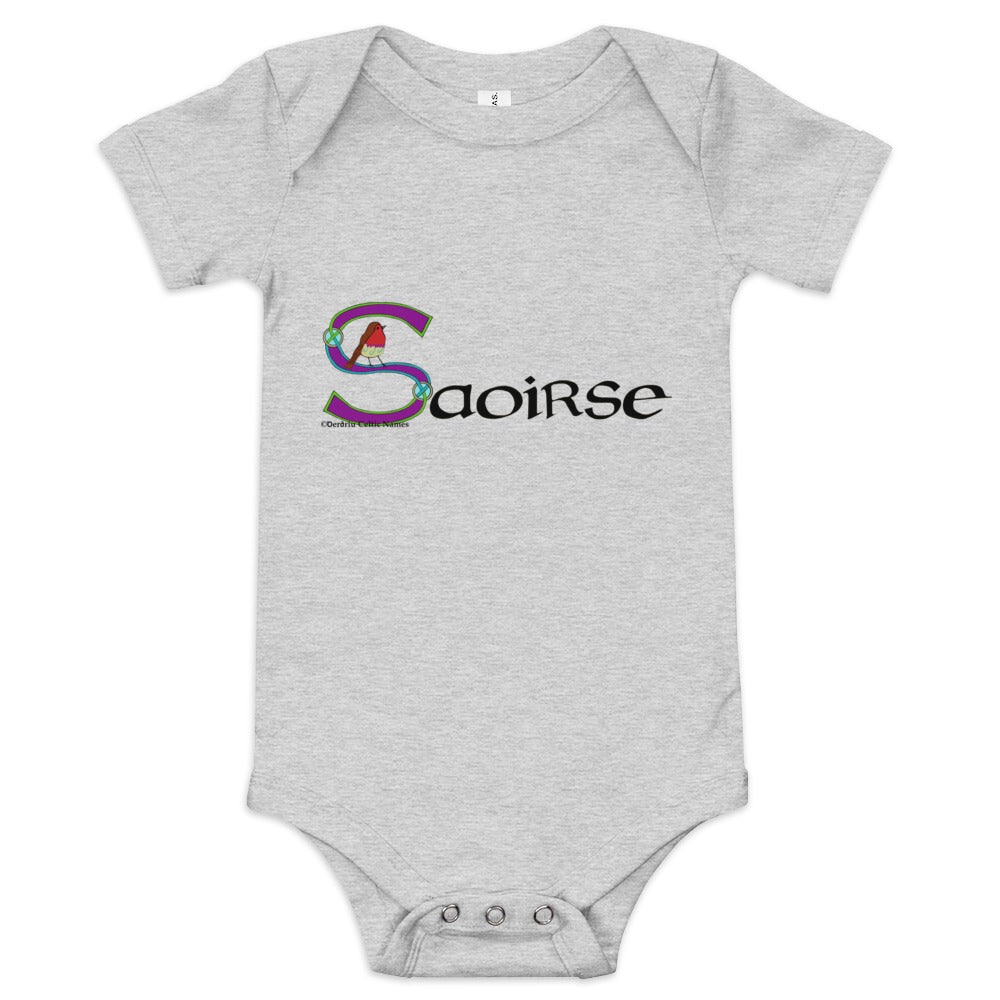 Saoirse (Francesca) - Personalized baby short sleeve one piece