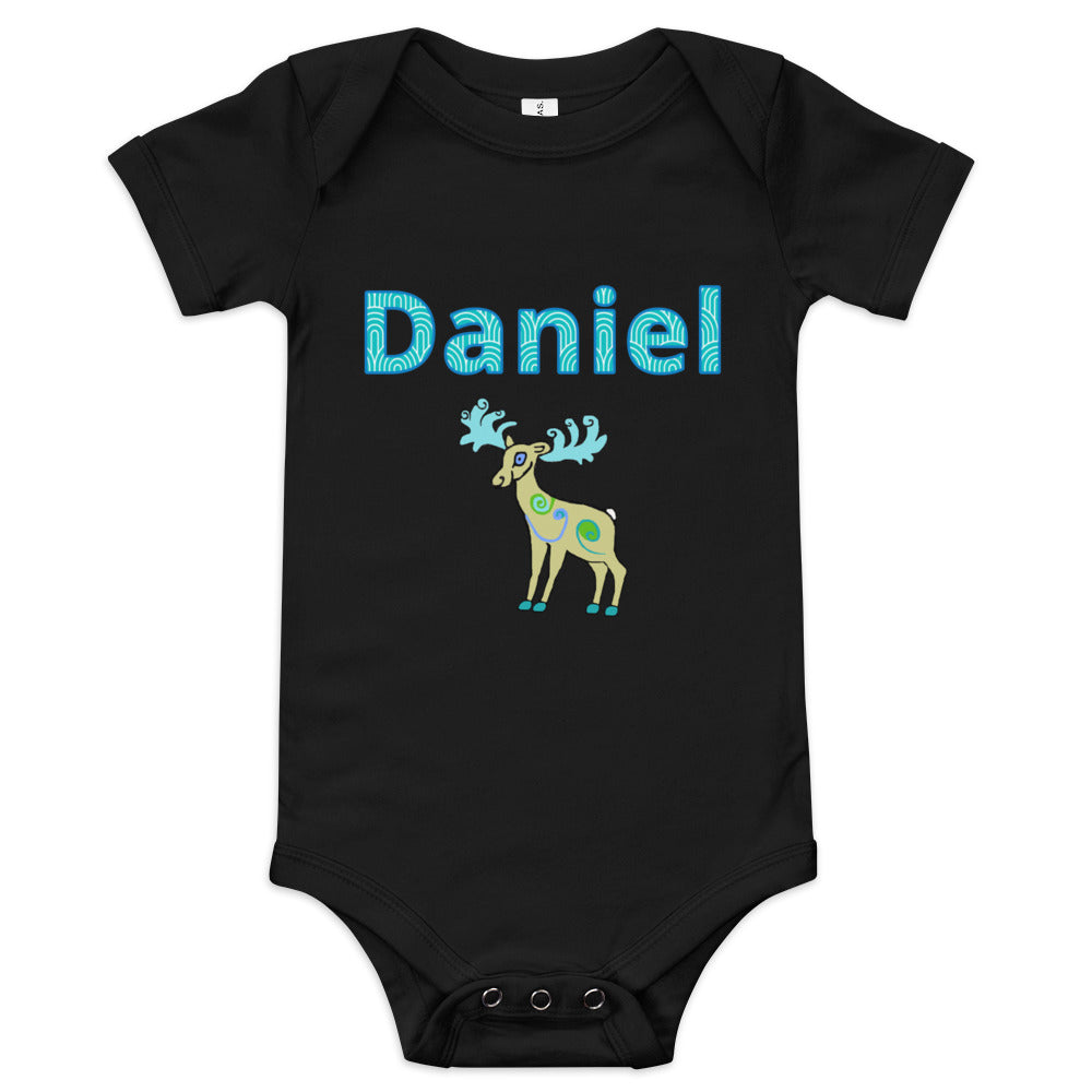 Daniel Personalized Baby short sleeve one piece