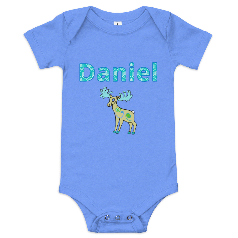 Daniel Personalized Baby short sleeve one piece