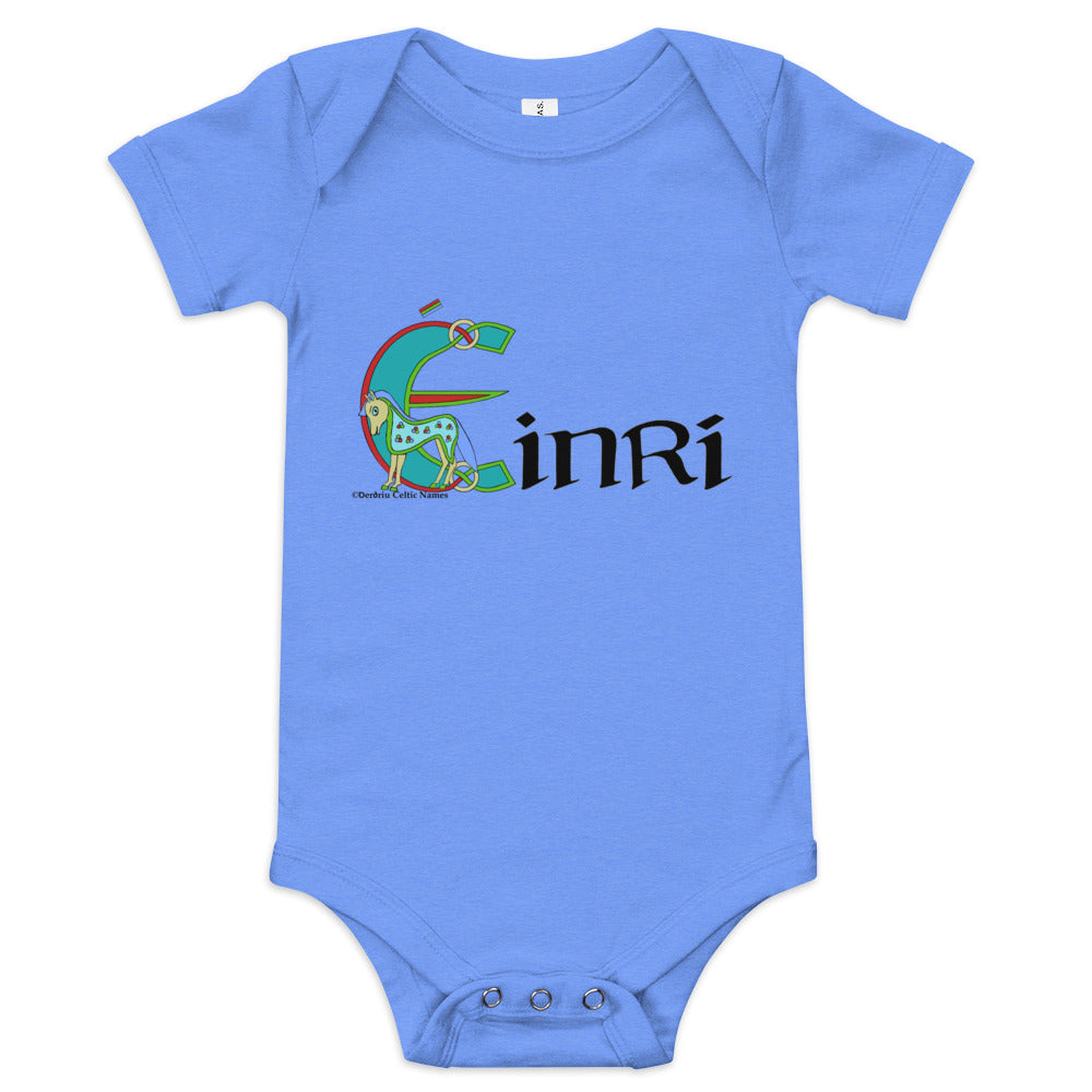 Éinrí (Henry) - Personalized baby short sleeve one piece with Irish name Éinrí