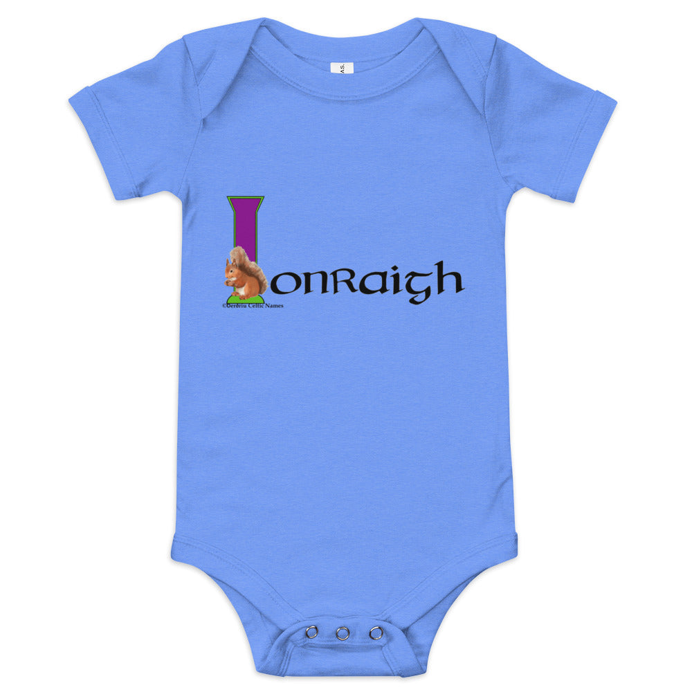 Ionraigh (Zara) - Personalized baby short sleeve one piece with Irish name Ionraigh