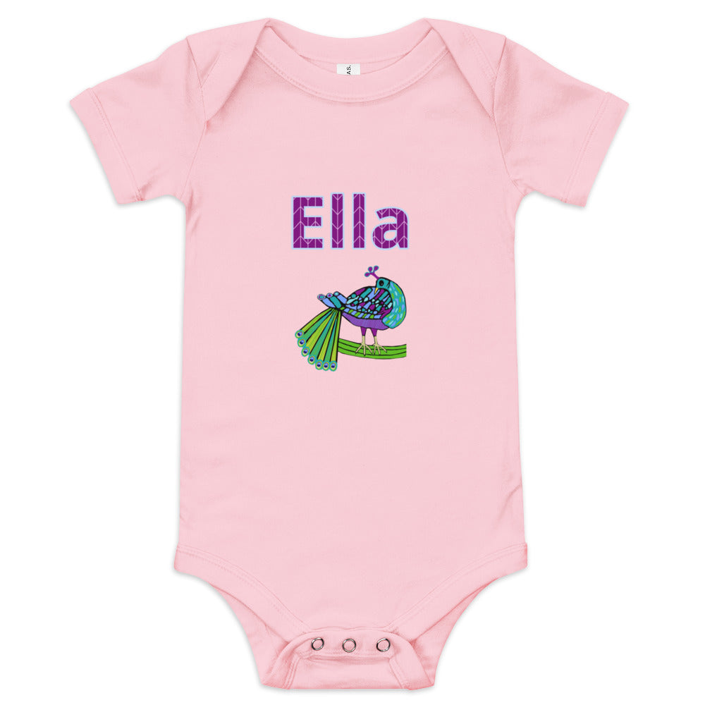 Ella Personalized Baby short sleeve one piece