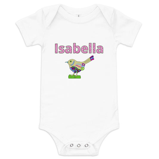 Isabella Personalized Baby short sleeve one piece