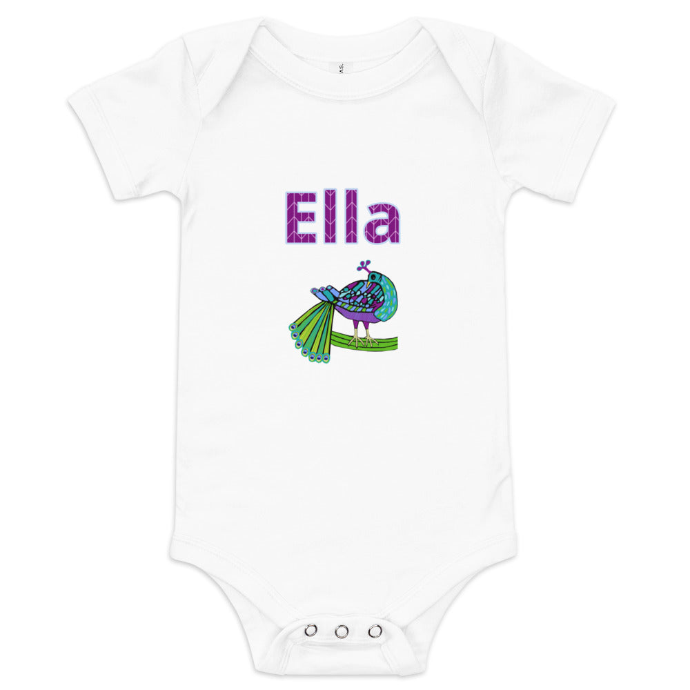 Ella Personalized Baby short sleeve one piece