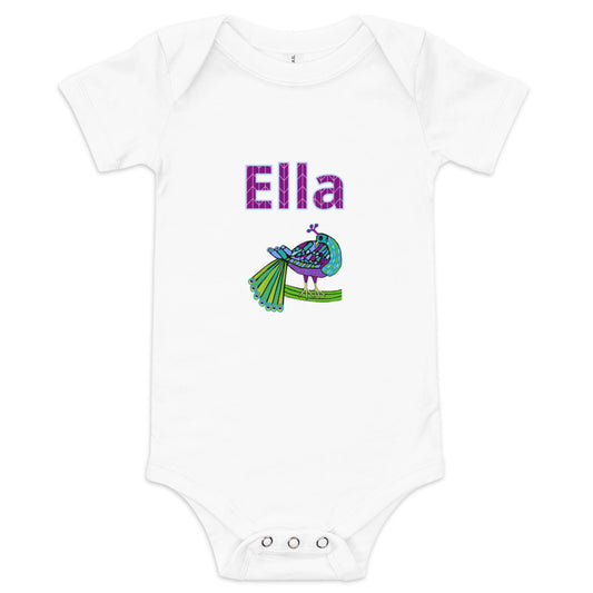 Ella Personalized Baby short sleeve one piece