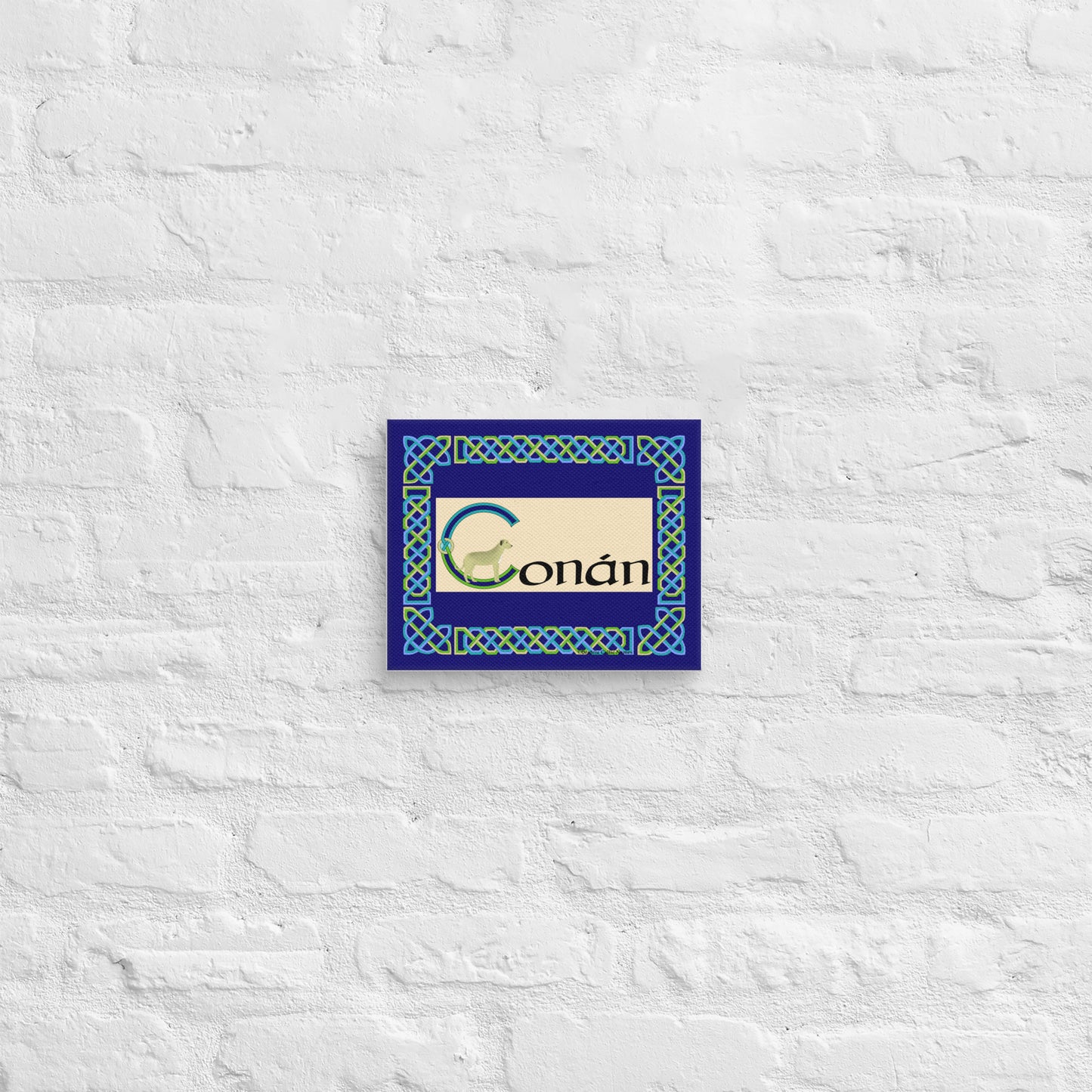 Conán (Conan) - Personalized Canvas Poster with Irish name Conán