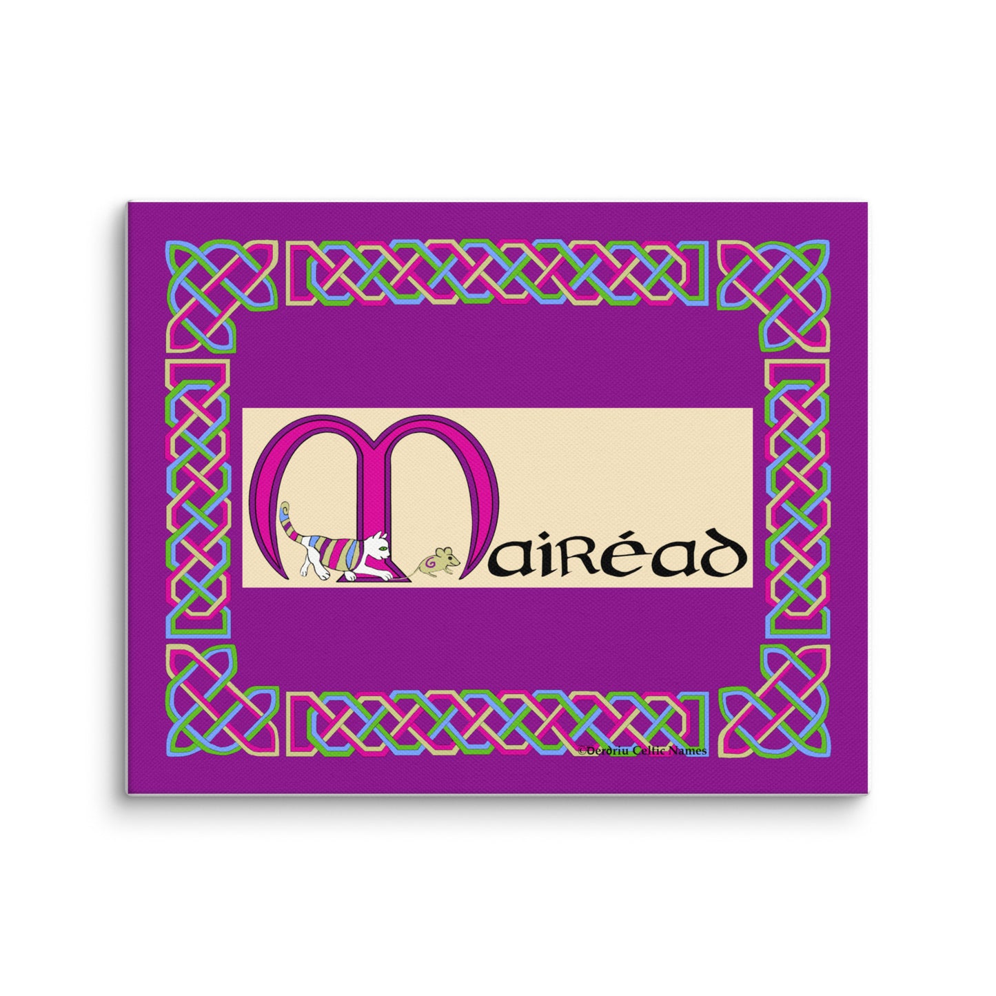 Mairéad (Maisie, Margaret)- Personalized Canvas Poster with Irish Name Mairéad