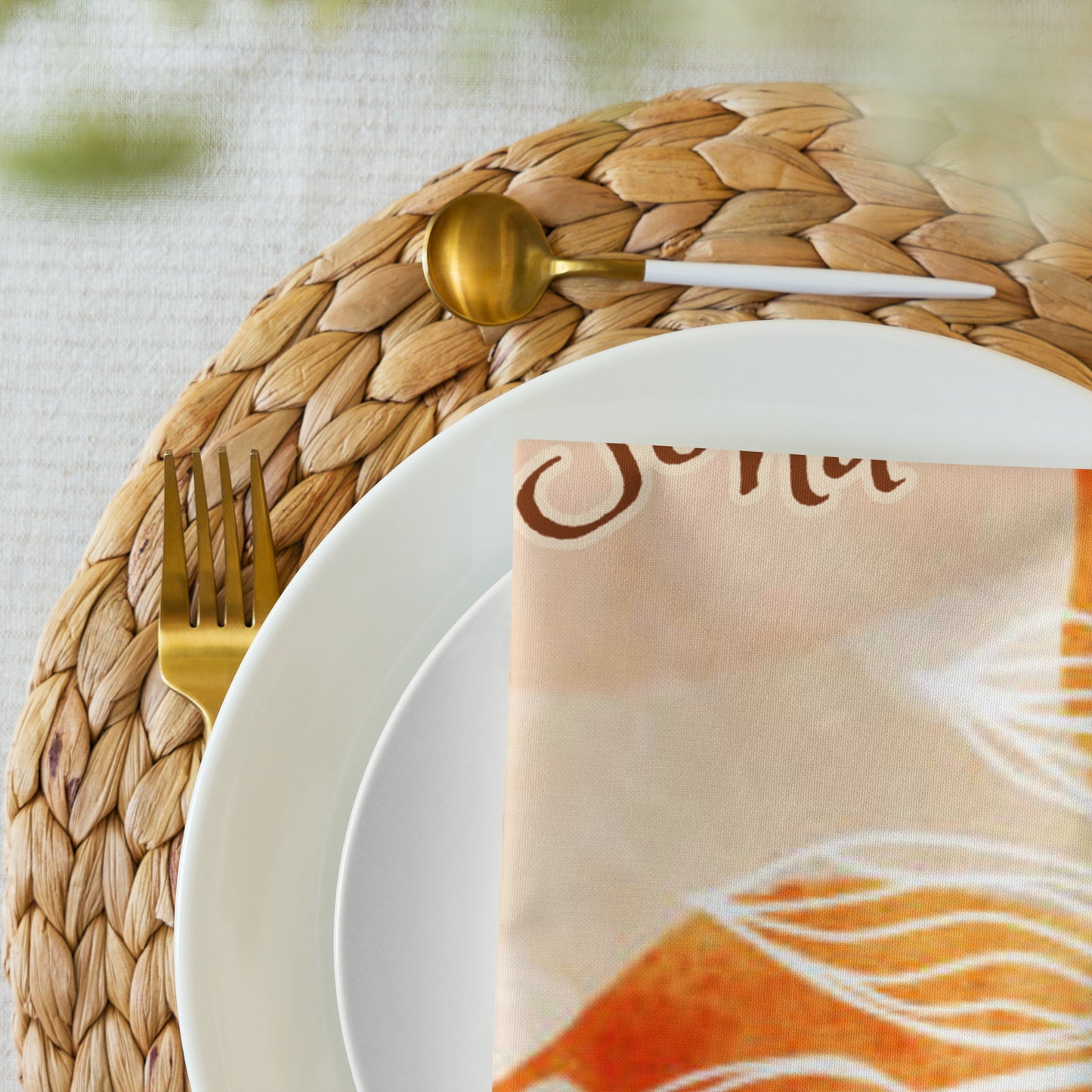 Lá Altaithe Sona (Happy Thanksgiving) Irish Language Cloth Napkin Set