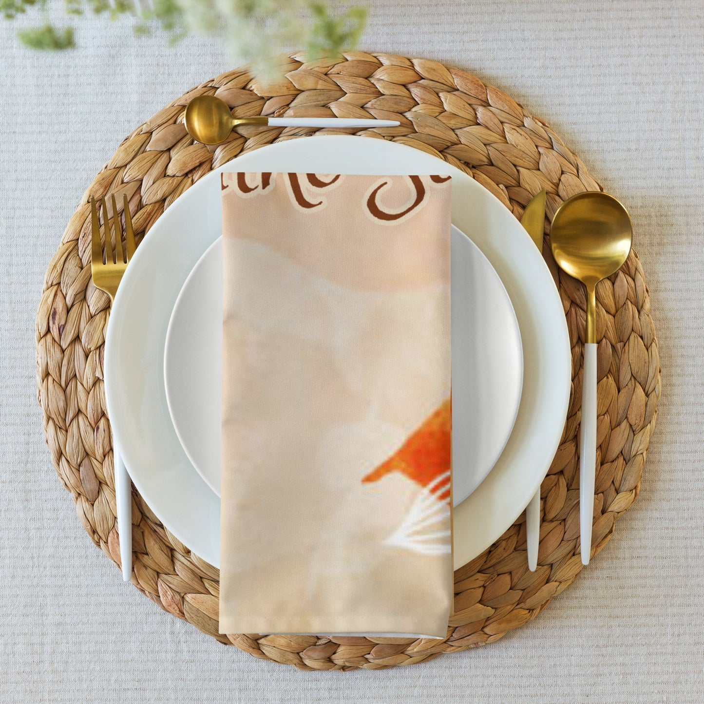Lá Altaithe Sona (Happy Thanksgiving) Irish Language Cloth Napkin Set