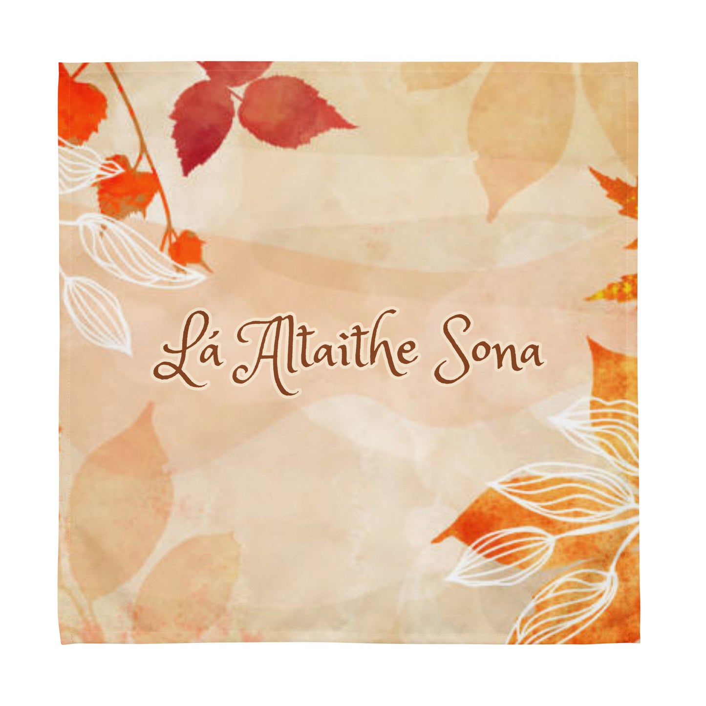 Lá Altaithe Sona (Happy Thanksgiving) Irish Language Cloth Napkin Set