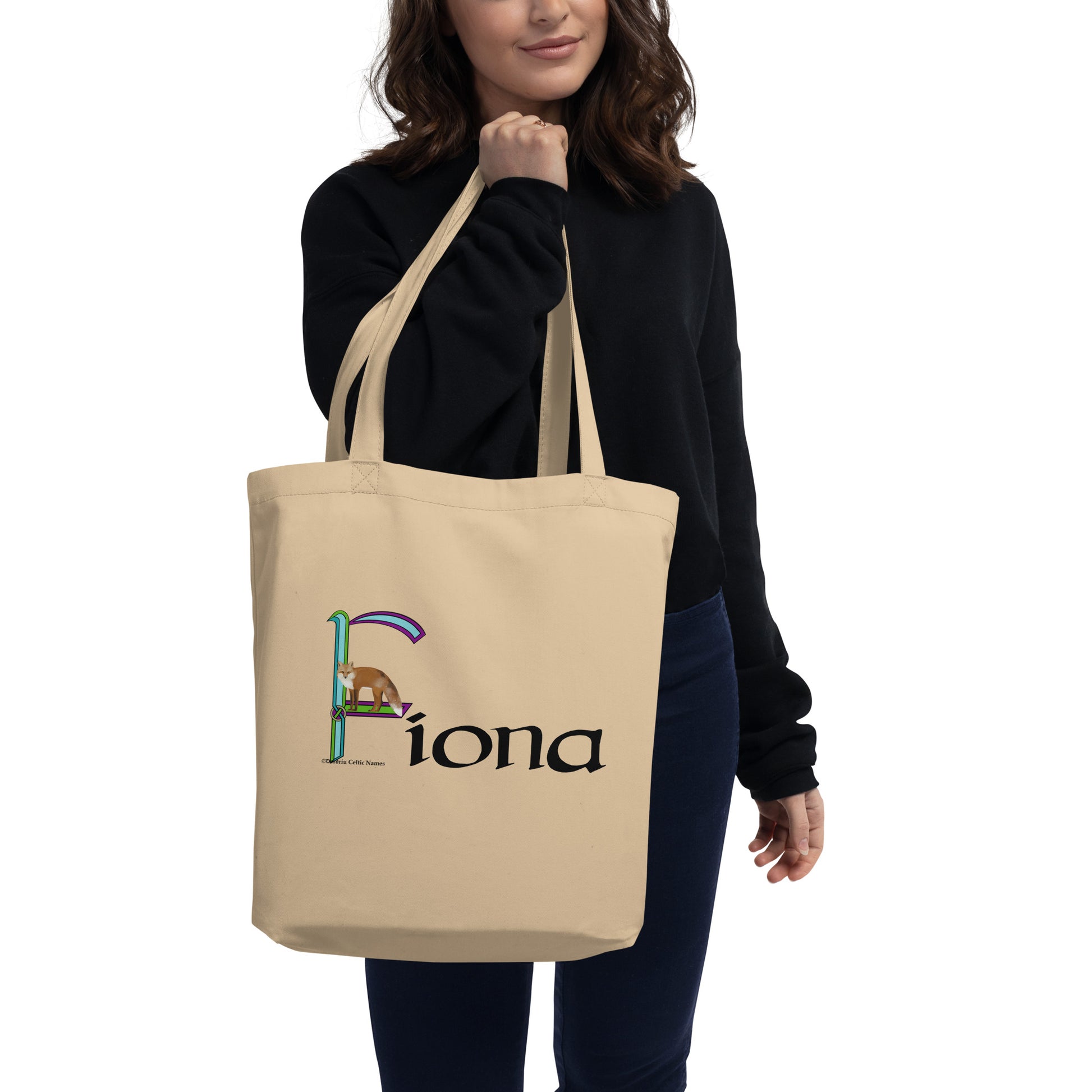 Fíona (Fiona) - Personalized Eco Tote Bag with Irish name Fíona – Derdriu  Store