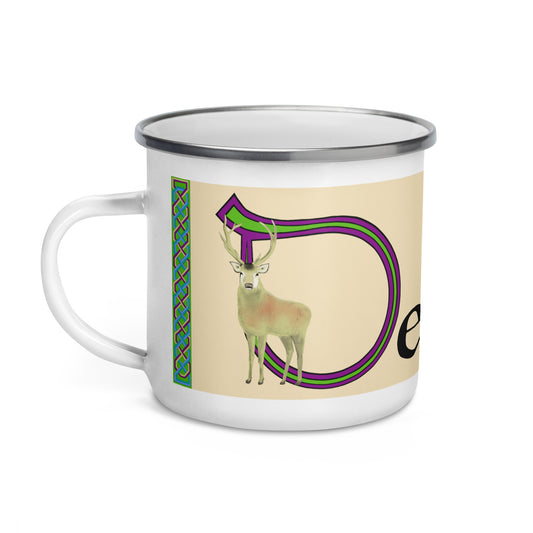 Deirdre - Personalized Enamel Mug with Irish name Deirdre