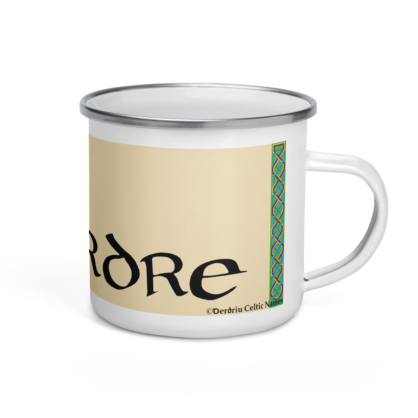 Deirdre - Personalized Enamel Mug with Irish name Deirdre