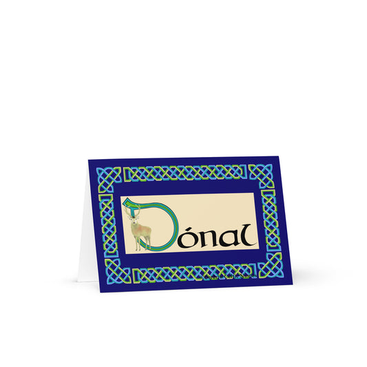 Dónal (Daniel) Personalized Irish Language Birthday Card