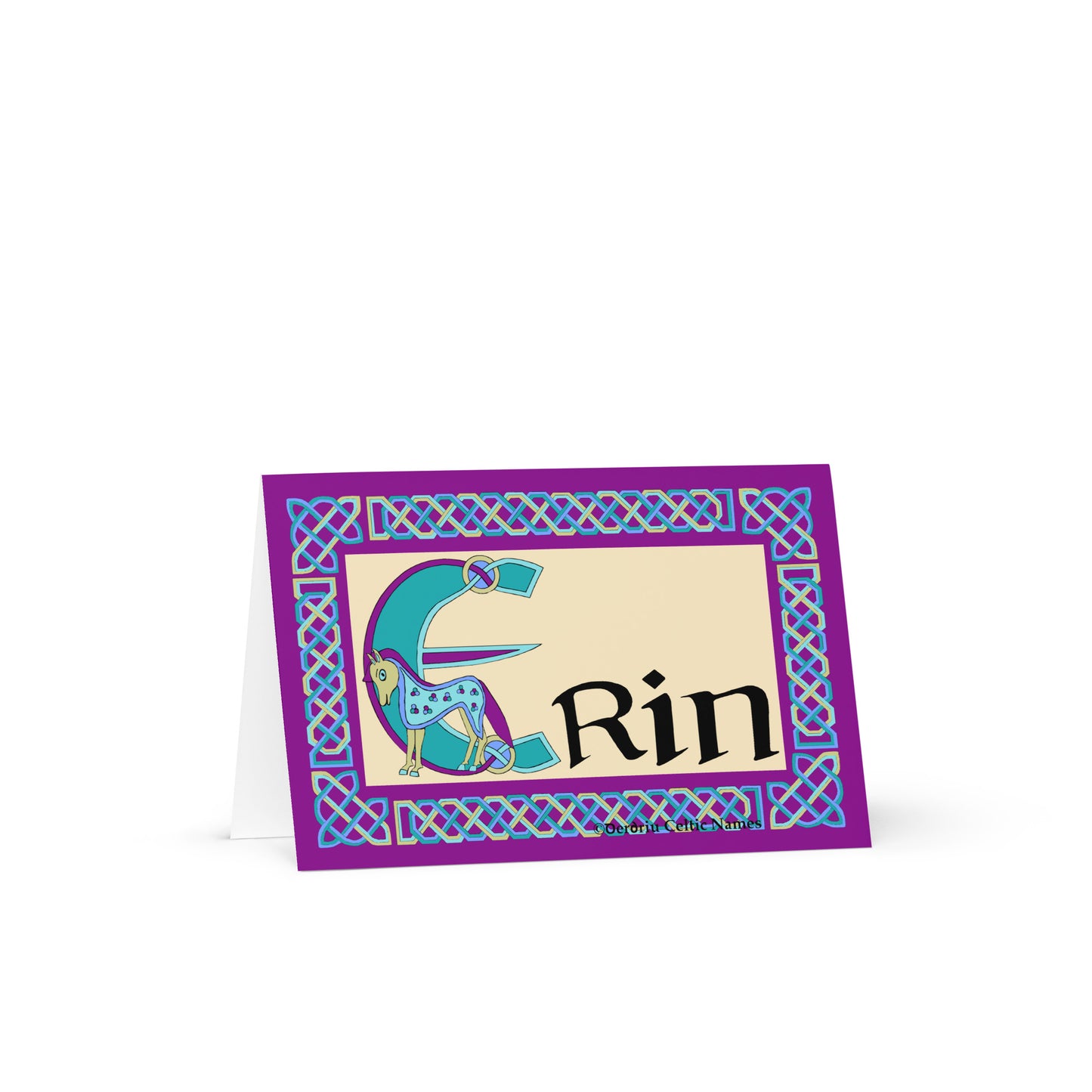 Erin Personalized Irish Language Birthday Card