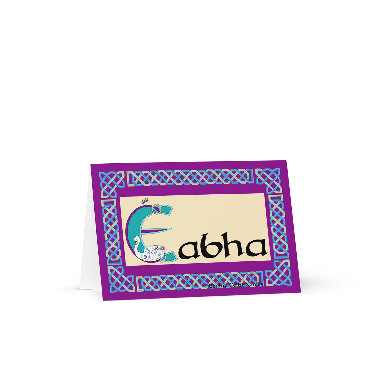 Éabha (Eva, Eve) Personalized Irish Language Birthday Card