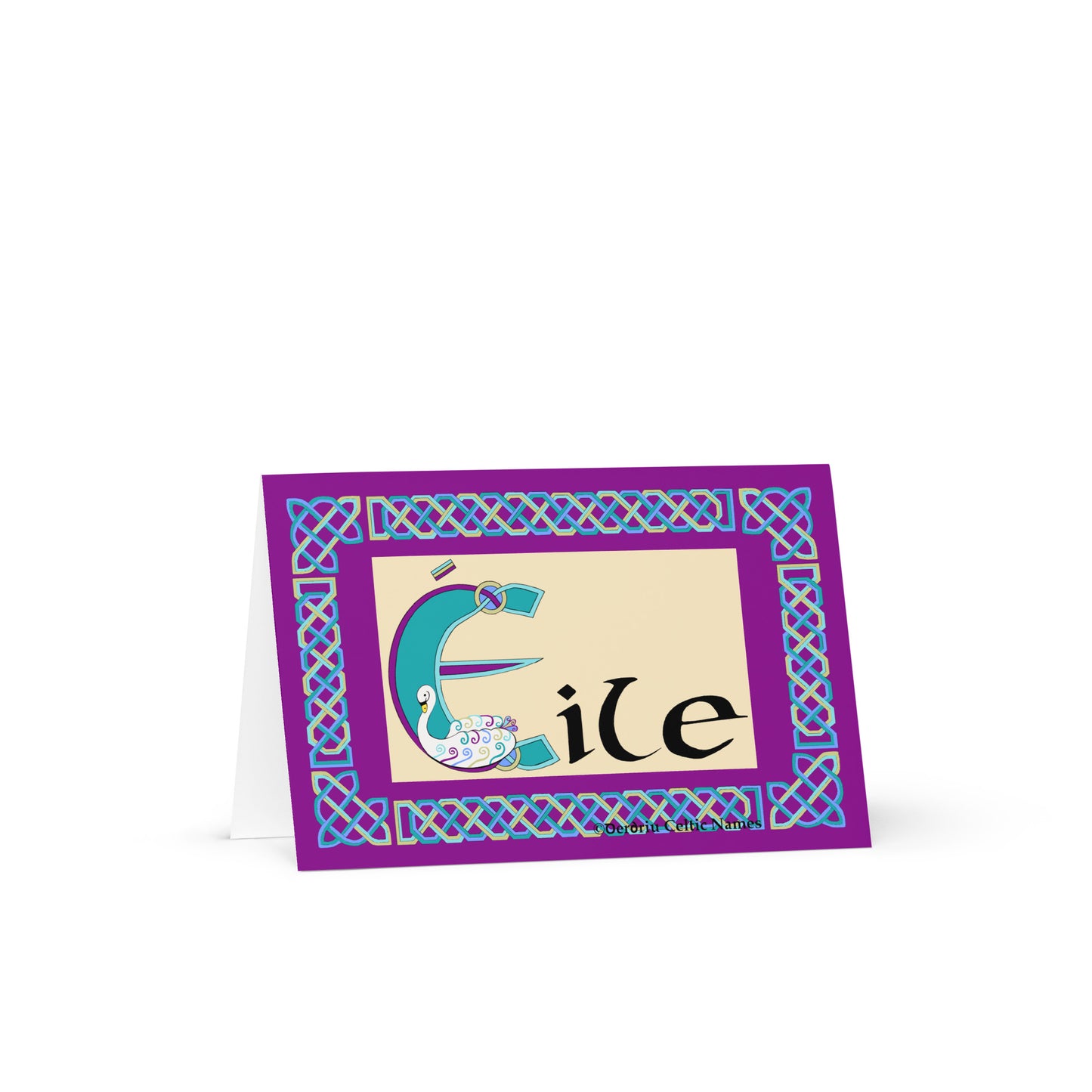 Éile (Ella, Elle) Personalized Irish Language Birthday Card