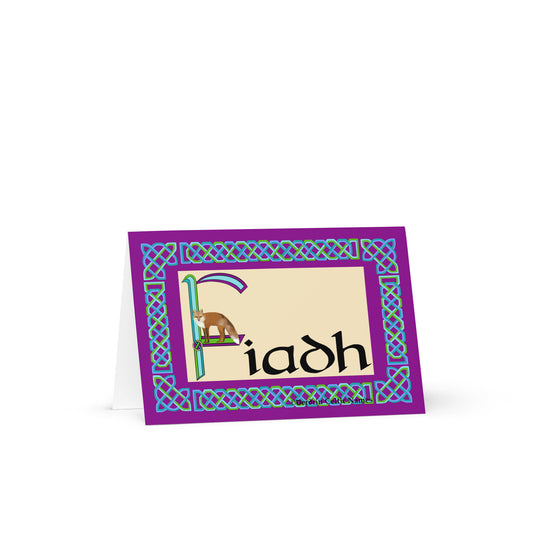 Fiadh Personalized Irish Language Birthday Card