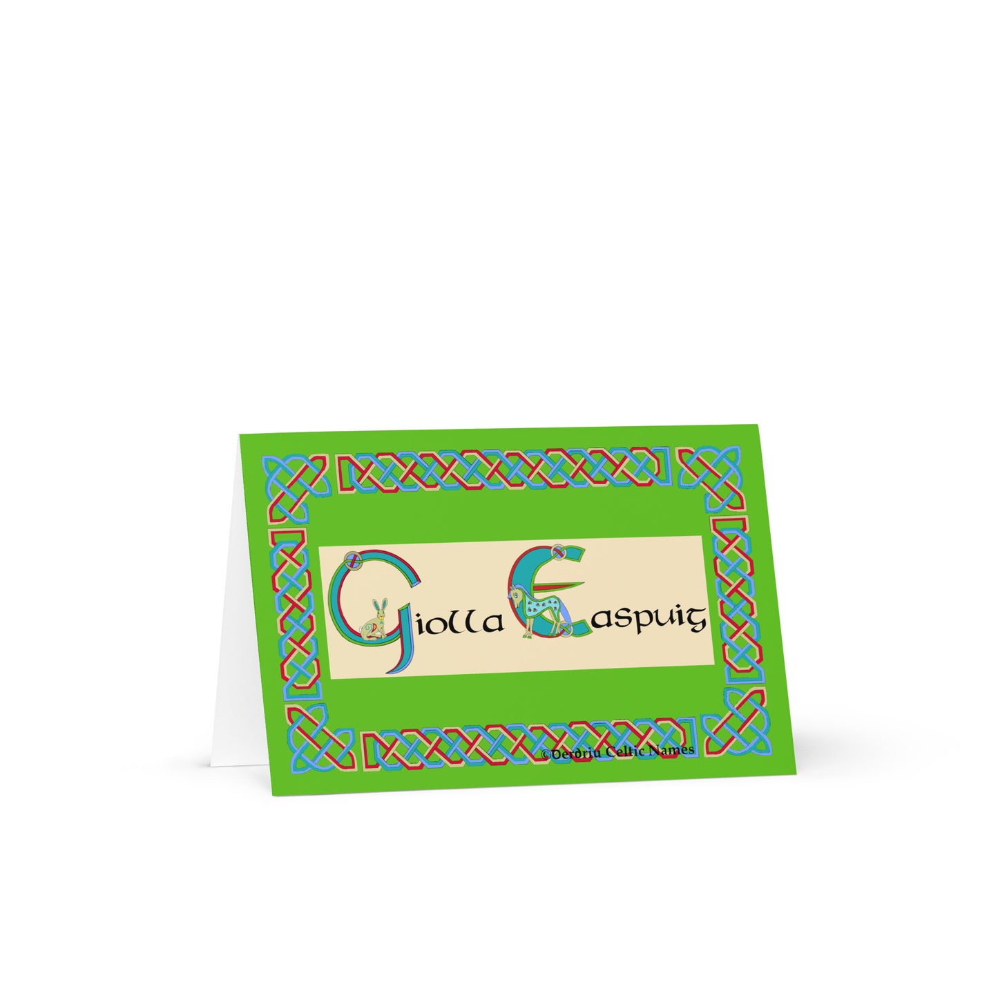 Giolla Easpuig (Archie) Personalized Irish Language Birthday Card