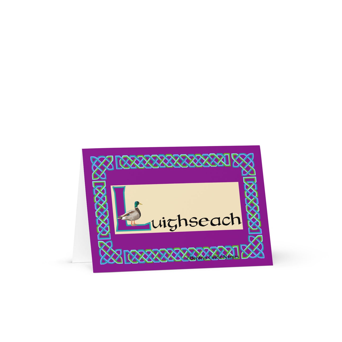 Luighseach (Lucy) Personalized Irish Language Birthday Card