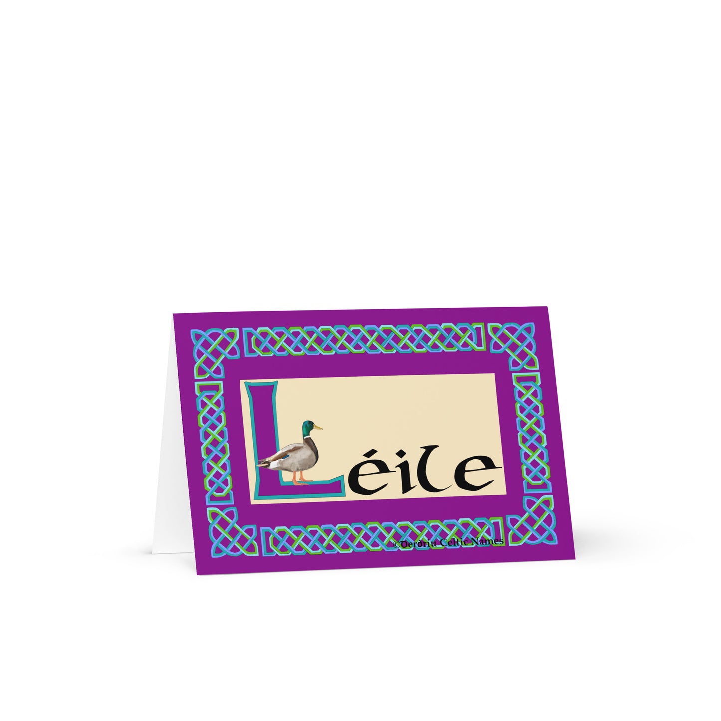 Léile (Layla) Personalized Irish Language Birthday Card