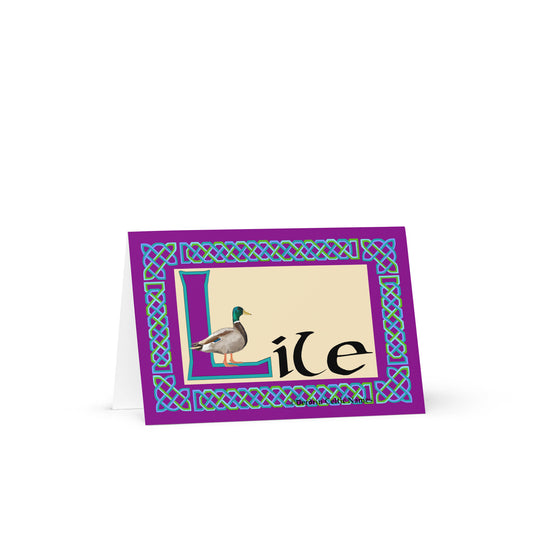 Líle (Lily) Personalized Irish Language Birthday Card