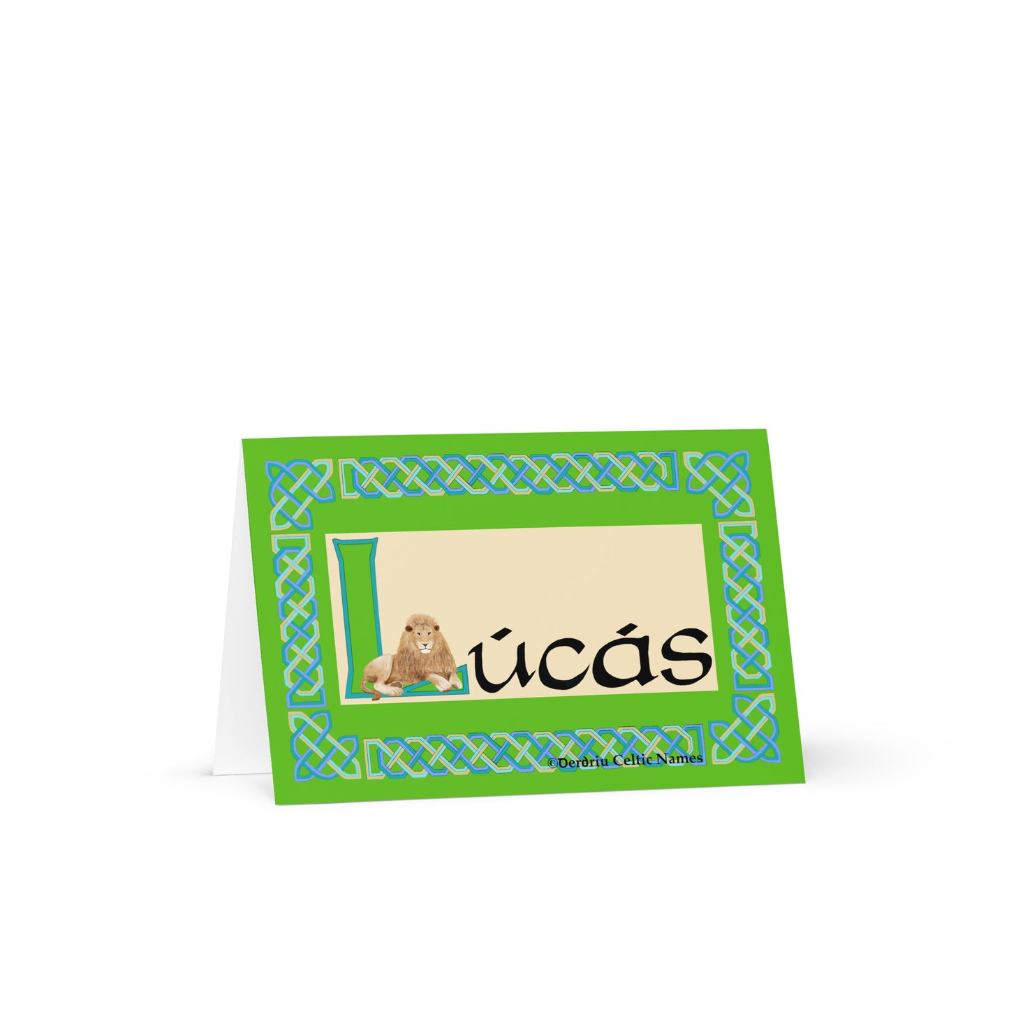 Lúcás (Luke) Personalized Irish Language Birthday Card