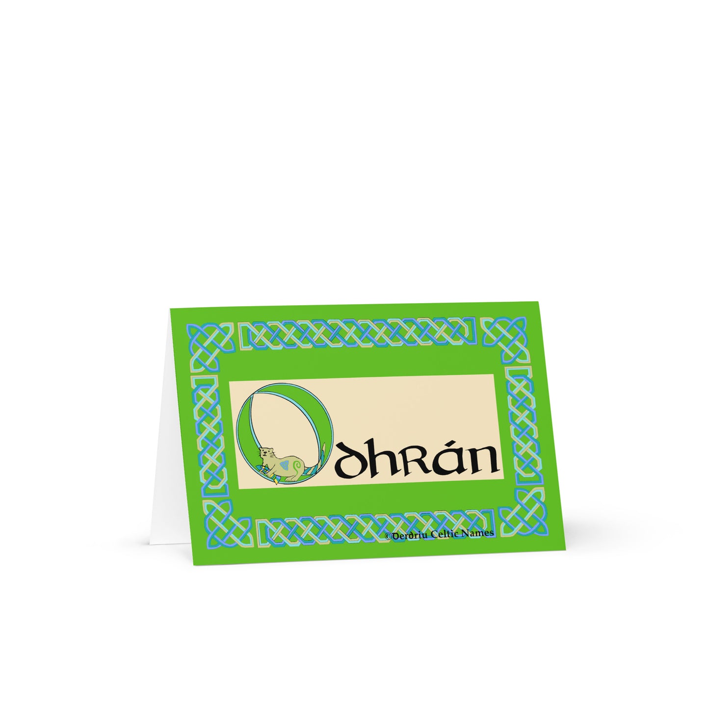 Odhrán (Oran) Personalized Irish Language Birthday Card