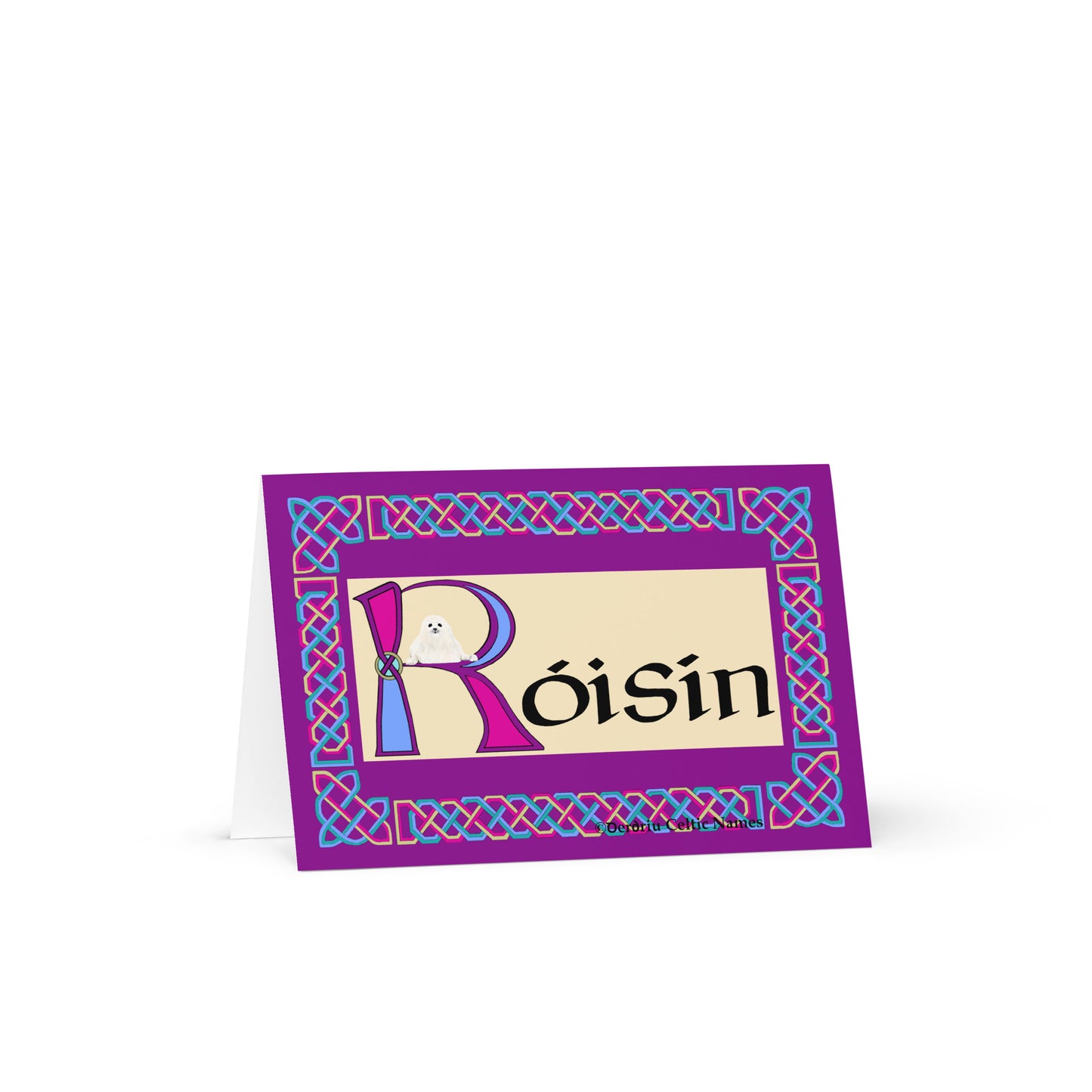 Róisín (Rose) Personalized Irish Language Birthday Card