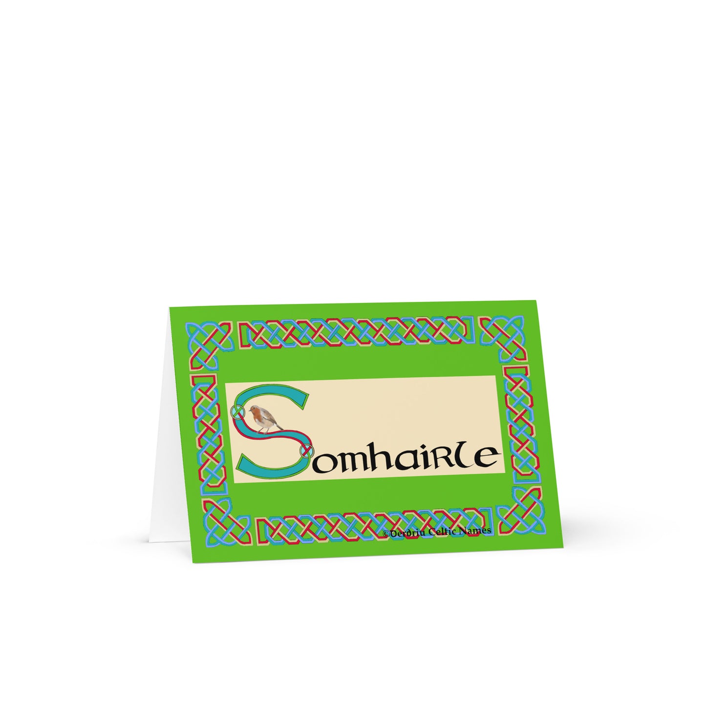 Somhairle (Sam) Personalized Irish Language Birthday Card