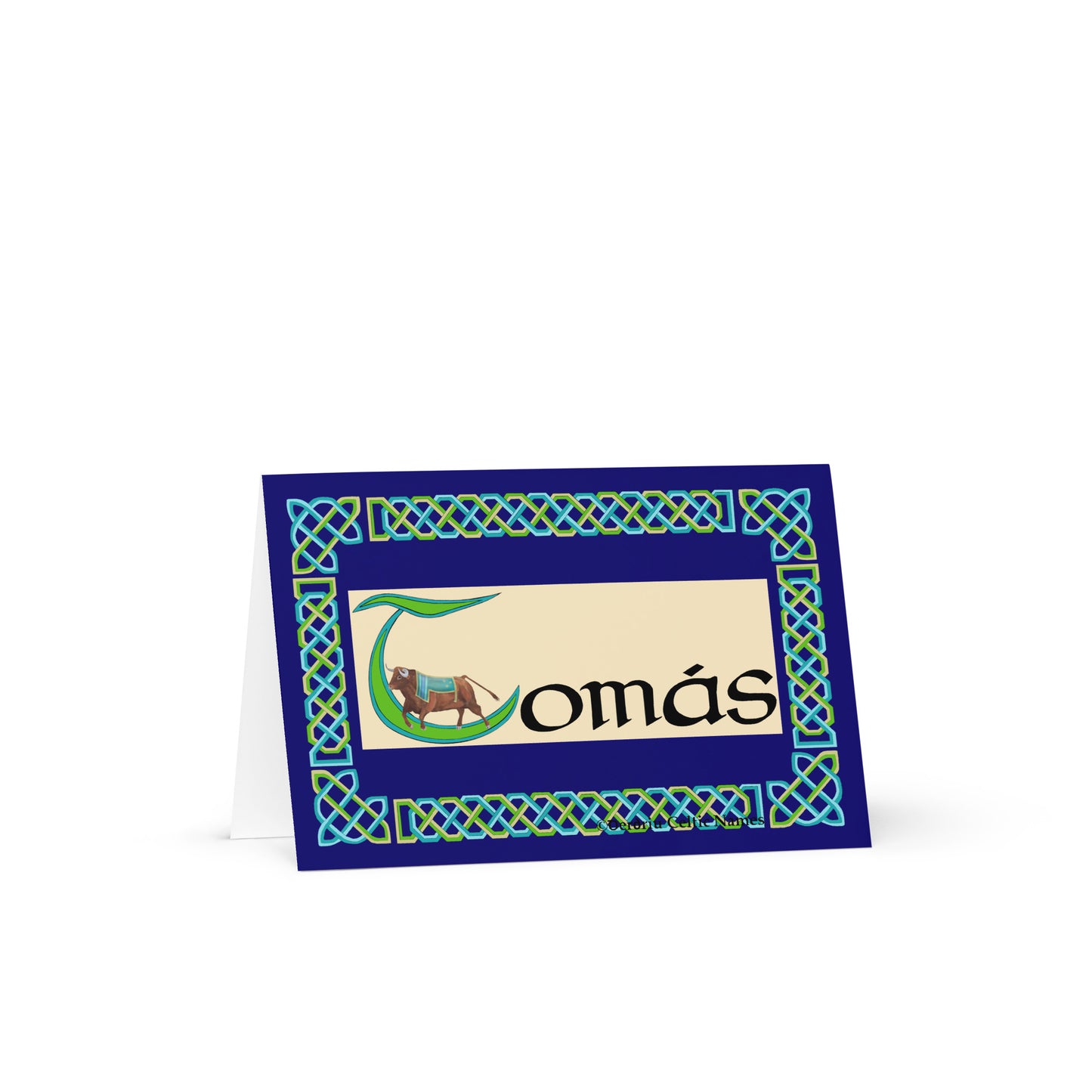 Tomás (Thomas) Personalized Irish Language Birthday Card